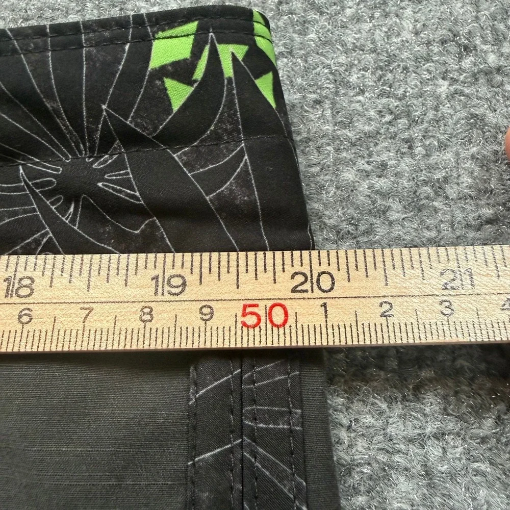 Billabong Board Shorts Mens 38 Black Floral Recycler 73 Pro Swim Trunks Surfwear
